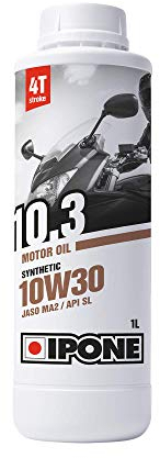 IPONE - 4-Takt-Motorradöl 10W30 10.3-1 Liter - Halbsynthetisch - Schutz des Motors - Optimale Schmierung
