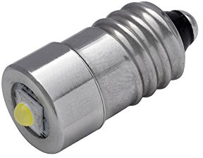 EBS-SYSTART GmbH TorchLED10 - Energiesparende 1 Watt LED-Ersatzbirne für Taschenlampen | Schraubgewinde E10 | 1–9 Volt