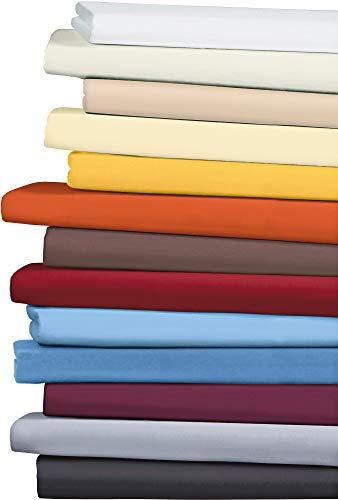 Erwin Müller Spannbettlaken, Spannbetttuch Memmingen Interlock-Jersey braun Größe 90x190 cm - 100x200 cm - formstabil, faltenfrei, anschmiegsam, mit Rundumgummi