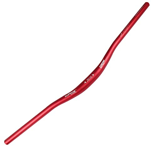 WAKE 31.8mm Bike Handlebar Aluminum Alloy MTB Handlebar Rise 30mm Bicycle Handlebar Wide Extra Long Mountain Bike Handlebars for Downhill Cycling Road Mountain Bike -780MM (Red)