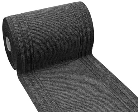 emmevi Tappeto Passatoia Antiscivolo Cucina Interno Esterno Corridoio Scala Assorbente 67X220 Grigio Antracite