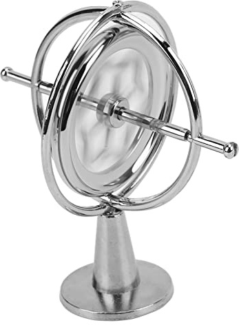 Jouet Anti-gravité, Gyroscope Rotatif en Argent éducatif Portable mécanique pour Cadeau Parfait pour garçons et Filles pour Adultes