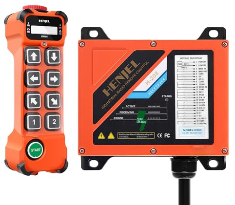 H208 Crane Remote Control Wireless Industrial 24V 110V 8 Channel 2 Speed