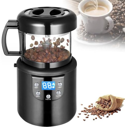 ZXSYYDS 1400W Coffee Roaster, Coffee Bean Roaster,Röstermaschine für den Heimgebrauch,gleichmäßige/langlebige Erwärmung,automatisches Backen und Kühlen, Kaffeebohnenröster für Zuhause/Restaurant