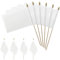 Tuofang 20pcs Flagge, Spiele Flaggen, Ringe Flaggen, Stücke Klein Flagge mit Stange, Anwendbar auf Weltcup Sportveranstaltungen flaggen
