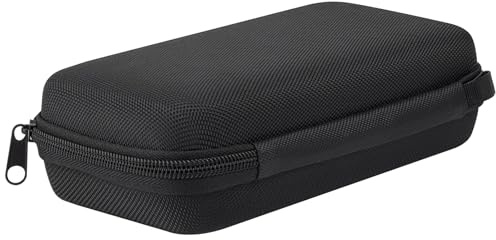 Neehows Universal Portable Hard EVA Carrying Case for Power Bank External Hard Drive Cell Phone USB Charging Cable Cord, Shockproof Protective Electronic Organizer Zipper Enclosure -Black