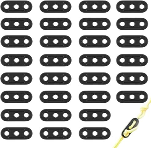 OUDQFCJ 30 Piezas Tensor de Cuerda, Fortalece la Estabilidad de la Tienda, Hebilla de Cuerda de Viento de Tienda, Ajustador de Guying para Tienda de Camping