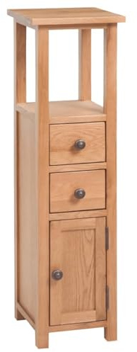 Rantry Eckschrank 26x26x94 cm Massivholz Eiche Eckschrank Model243931