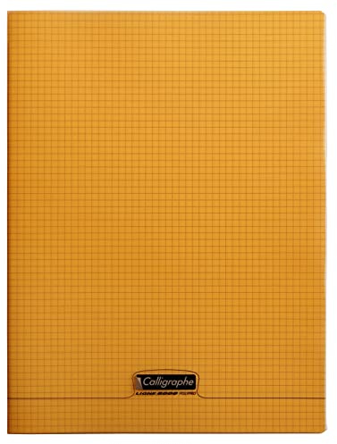Clairefontaine 8000 polypro skolhäfte, plast-enband, 96 sidor, 90 g, 24 x 32 cm orange