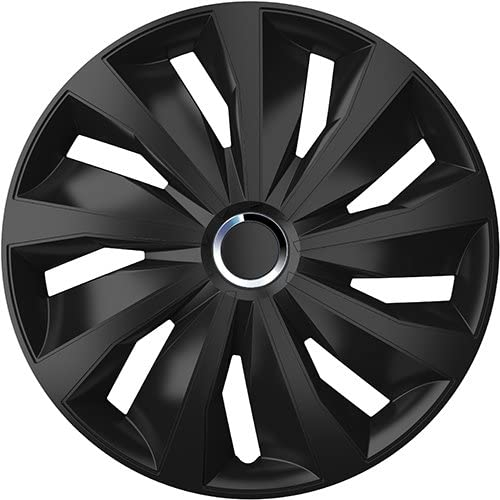 ZentimeX Z778473 Radkappen Radzierblenden universal 15 Zoll Black