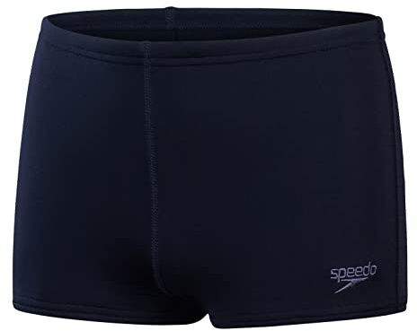 Speedo Niño Traje de baño aquashort Eco Endurance+ | Resistente al Cloro | Secado rápido | Tejido elástico | Material Reciclado | Ajuste cómodo True Navy 13-14