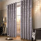 always4u Gardinen mit Muster Silber Blickdicht 100%, Samt Vorhang Wohnzimmer, Vorhang Verdunkelung Kurz mit ösen, Stoff Glänzend Eleganter, Champange, 2er Set, 245x140cm