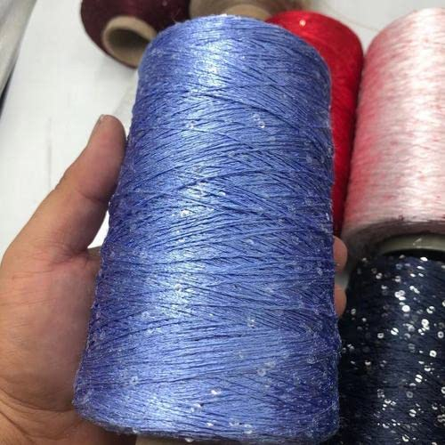 VIXDA 500 g Seidiges Paillettengarn Mode Paillettengarn Verdrahtung Strickgarn DIY Pullover Mantel Häkelgarn Spezielles Strickgarn