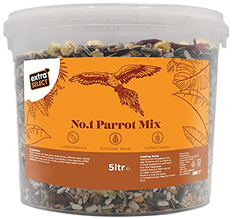 Extra Select Complete Dry No1 Parrot Feed Mix in Bucket, 5ltr