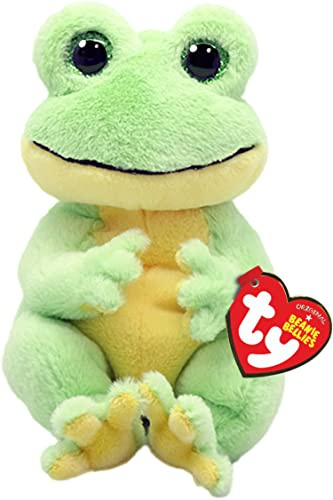 TY Beanie Bellies Snapper la Rana con gli Occhioni Verdi Glitter, i Coccolosi Animaletti di Peluche con il Pancino Morbido Originali Ty 20 Cm T41052