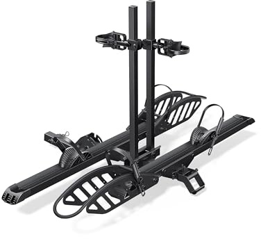 Young Electric E-Bike Rack Hitch Mount Platform Style for Cars Trucks SUVs Minivans RV, fits E-Bike with Up to 5-inch Fat Tire Carrier Rack 200 lbs Capacity