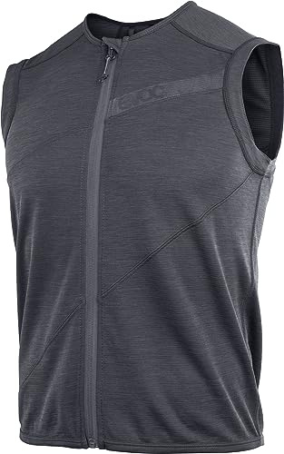 EVOC PROTECTOR VEST LITE MEN, skyddsväst (LITESHIELD FLEX ryggskydd, S.Café polyesterjersey, AIRO FLEX höftbälte, cykeltillbehör som kan tvättas i maskin, storlek: S), Svart