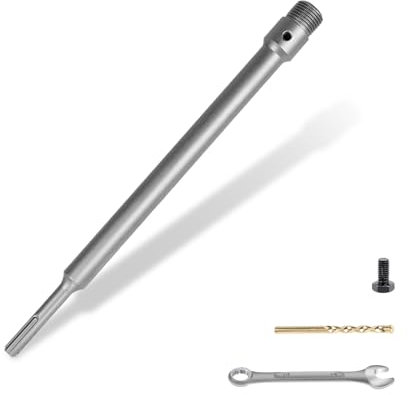 LALAGO 300 mm Mango redondo SDS Plus Vástago, SDS Plus Mango Barra de Conexión, Manija Redonda SDS MáS VáStago, Vástago de extensión SDS (Paso fino 2 mm)