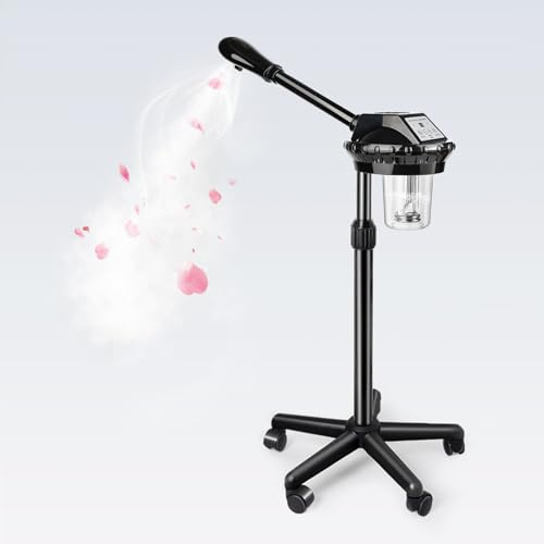 Chetunju Professional Face Steamer, Adjustable Height and Angle, Facial Steamer Clean Skin Firming Pores and Moisturizing Suitable for a Beauty, Spa, at Home