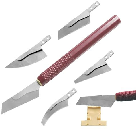 Scie À Main Pour Le Modélisme, Mini Scie EpaisseAccessoire Pour Maquette Avec 4 Lames De Scie Différentes, Convient Pour Le Bricolage Et La Découpe