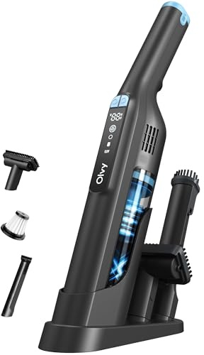 Olvy HC32 PRO Aspirabriciole Senza Fili – Aspirapolvere Portatile 250W, 22 kPa, 3 Modalità di Aspirazione, Fino a 35 Minuti di Autonomia, Display LCD, Accessori Inclusi – Pulizia Rapida per Casa e Aut