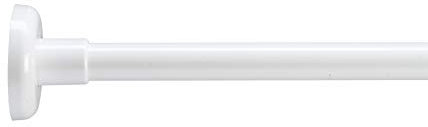 Croydex Barra telescópica para Cortina de Ducha (1400 mm a 2600 mm), Color Blanco