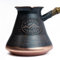 Caffettiera armena fatta a mano da 21 Fl Oz - Copper Jazva Ararat - Turco Arabo Greco Cezve Jezve Ibrik Turka Jazve Maker - Manico in legno - (7 tazze (21 US fl.oz))