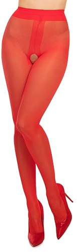 GLAMORY Ouvert 20 Strumpfhose-rot-52-54