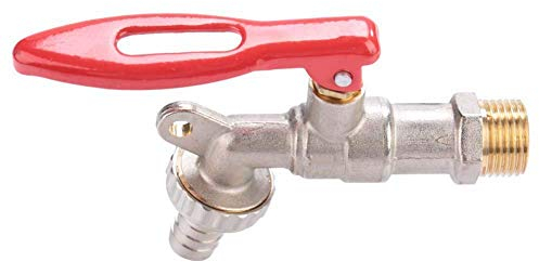 Nikou Rubinetto Lucchetto- Anti-invecchiamento Guarnizione 1/2Filetto Rubinetto Lucchetto Ottone Lucchettabile Resistenza Alla Corrosione Casa Giardino Esterno Strumento Risparmio Idrico