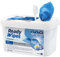 CleaningBox® Feuchte 5-in-1 Kompostierbare Reinigungstücher Möbel & Oberflächen, 50x Möbelpflege Tuch, Duft Sommerfrische, Blau 30x30 cm - Biologisch abbaubar und Made in Germany