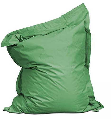Solys Housse Vide de Pouf de Jardin en Polyester Vert Cactus 180 x 145 cm