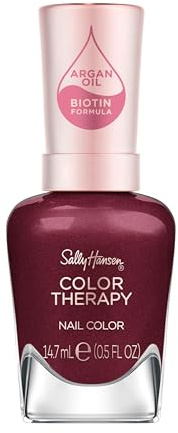 Sally Hansen Colour Therapy Nail Polish, Wine Not, Pack of 1, 14.7ml