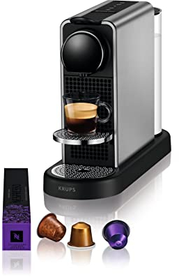 Nespresso Cafetera Krups Citiz Platinum Titanio Cafetera Dosis YY5077FD