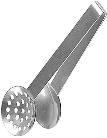 XJKLBYQ Spremi bustine di tè Pinze per bustine di tè in Acciaio Inossidabile Affettatrici di Limone Clip per colino con Manico Lungo Clip in Argento