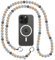 beadstars Perlen Handykette Universal zum Umhängen inkl. Patch und Geschenkbox, handgefertigt in Deutschland, bunte Holzperlen, versch. Längen kompatibel mit iPhone, Samsung (Stonewall, 130cm)