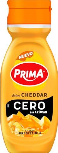 Prima salsa Cheddar Cero. Sin azúcar añadido. 260 gr