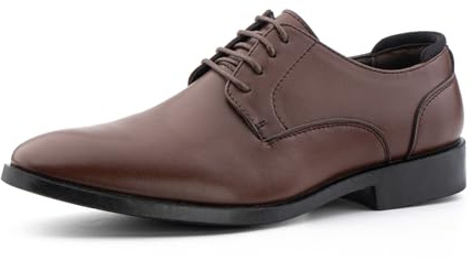 Hitmars Chaussures Hommes Oxfords Derby Chaussure Ville Brogues Chaussure Homme Cuir Mariage Chaussures Dressing Lacets Business Marron 42 EU