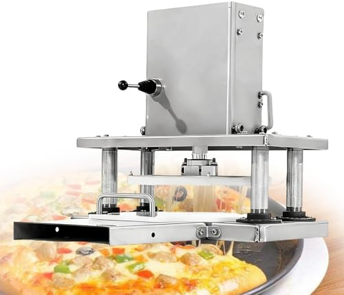 Grpquatsch Macchina Professionale Stendi-Impasto, Tortilla Tortiglia Pasticceria - Pressa per Pizza Commerciale - Pressa per Pizza Tortilla Elettrica, Pressa per Pasta per Pizza