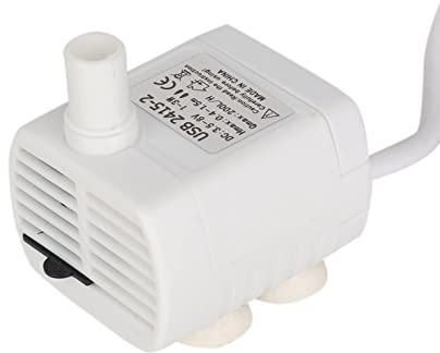 Goshyda Dispensador de Agua para Mascotas, Bomba de Agua Sumergible, Minibomba USB, Bomba de de Acuario de bajo Ruido para Fuente de Resina