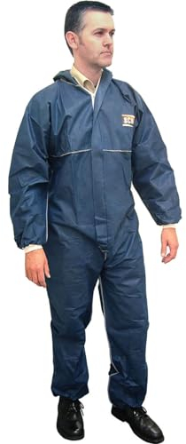 Scan SCAWWDOL Disposable Overall Navy Large (100-108cm) , Blue