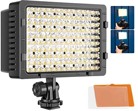 Neewer Dimmable Ultra High Power Panel Digital Camera / Camcorder Video Light, LED Light for Canon, Nikon, Pentax, Panasonic,SONY, Samsung and Olympus Digital SLR Cameras