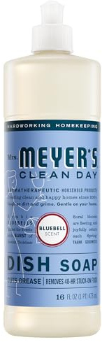 Mrs. Meyer's Clean Day Dish Soap, Bluebell, 16 fl oz