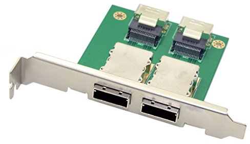 cablecc Dual Ports Mini SAS SFF-8088 zu SAS 36Pin SFF-8087 PCBA-Adapter mit PCI-Halterung