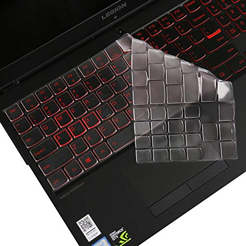 Ultradünne, weiche, transparente TPU-Tastaturabdeckung für 39,6 cm (15,6 Zoll) Legion Y530 Y7000 Y7000P, 17,3 Zoll Legion Y730 Y740 Gaming-Laptop-Tastaturschutz, Tastaturschutz, US-Layout