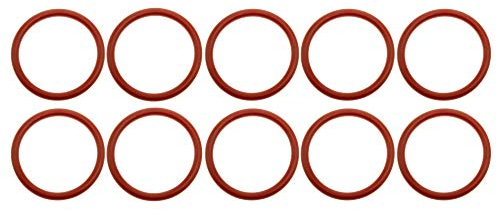 10x O-Ring kompatibel mit Siemens EQ, Bosch Vero, Gaggenau, Neff Kaffeevollautomaten 38x4mm Rot Silikon Dichtung Innen 38mm Außen 46mm