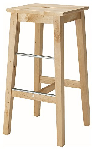 NILSOLLE Barhocker 39x39x74 cm Birke