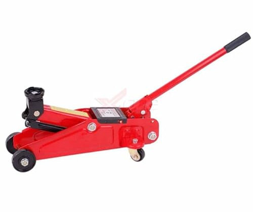 CRIC A CARRELLO Cric idraulico a carrello con maniglia e manico per piccole riparazioni disponibile in confezione di box o cartone. Capacita' di 2T.