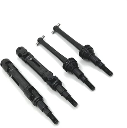 XBERSTAR Eje de transmisión delantero y trasero RC para MJX Hyper Go 1/14 14209 14210 RC delantero y trasero de metal CVD accesorios de actualización (negro)