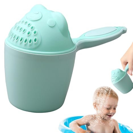 Baby Haarwaschbecher Badebecher zum Haare Waschen Baby Bad Wasserfall Rinser Becher Shampoo Spülbecher Tasse Für Haarwäsche mit Griff zum Waschen von Babyhaaren