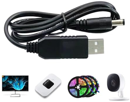 Generisk USB 5 till 12 V boost-omvandlare, USB-boost-kabel, USB till 12 V